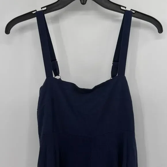 Haven Women's Sardinia Linen/Viscose Blend Maxi Dress - Riviera Blue - XS/S - Picture 3 of 9